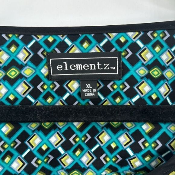 3For$20 Elementz Geometrical Pattern Teal/Black/Yellow size XL - Picture 2 of 6